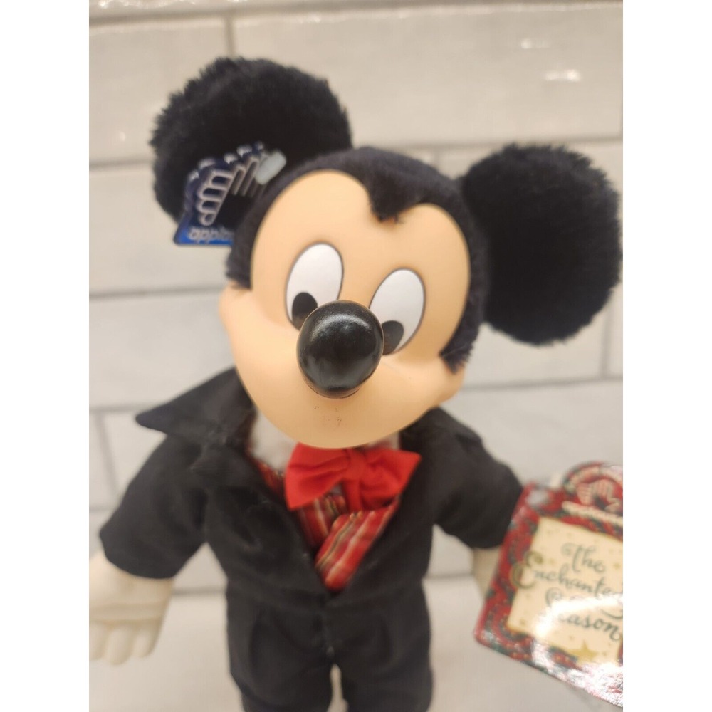 Vintage Applause Disney Mickey Mouse Plush The Enchanted Season Tuxedo Plush NWT - Picture 2 of 11